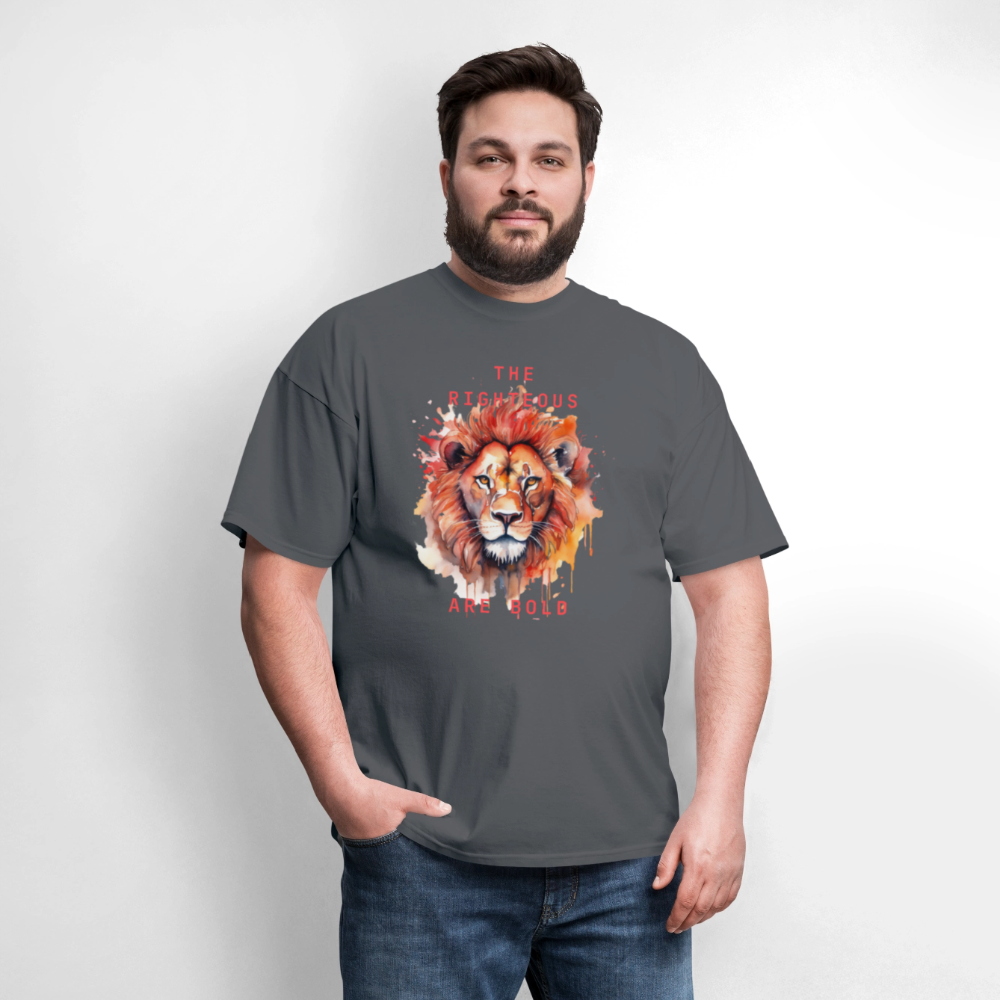 Bold Lion - Men's T-Shirt - charcoal