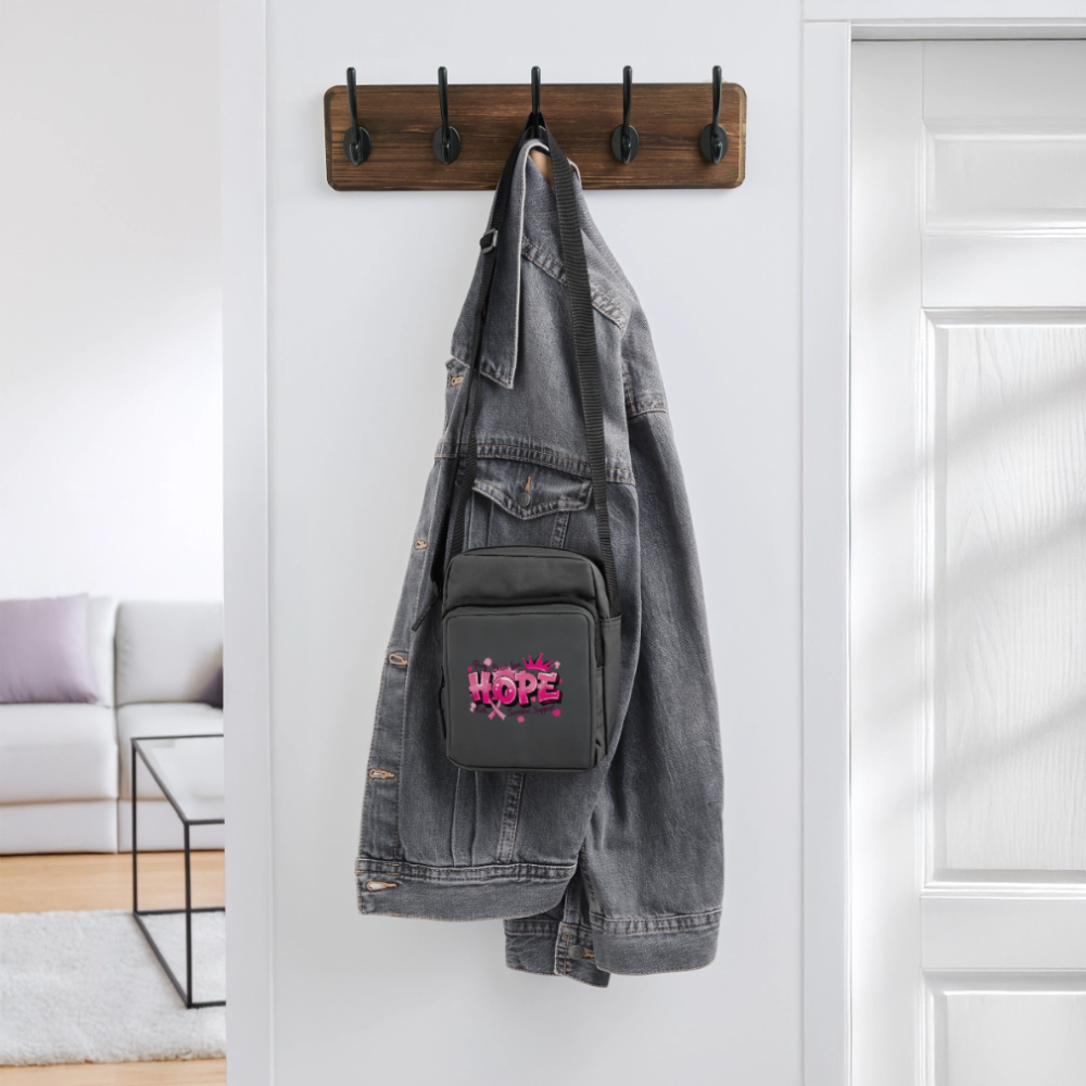 Hope - Upright Crossbody Bag - charcoal grey