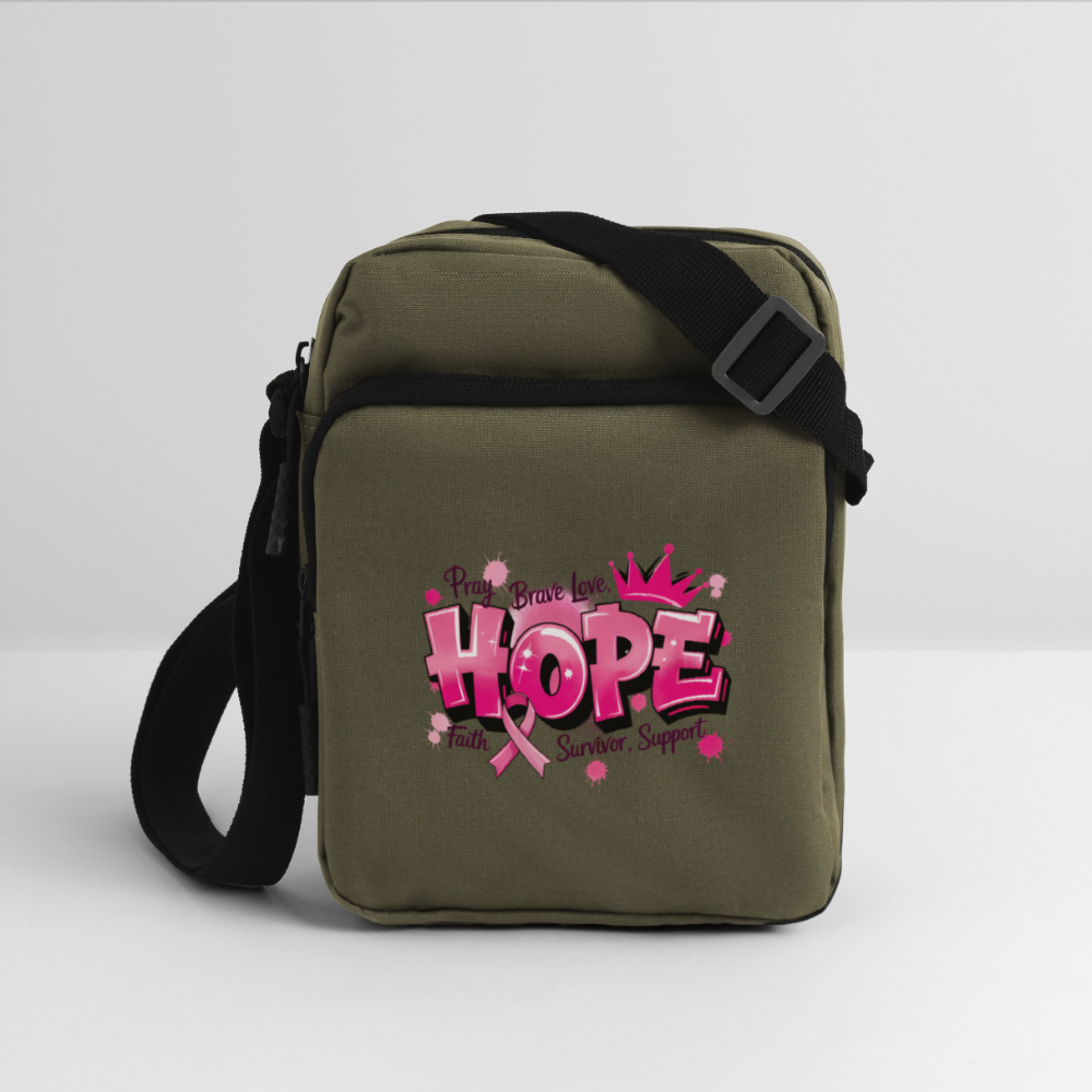 Hope - Upright Crossbody Bag - olive