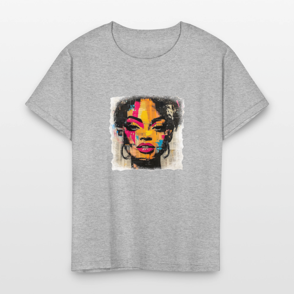 Pop Culture Woman 2 - Kids' T-Shirt - heather gray