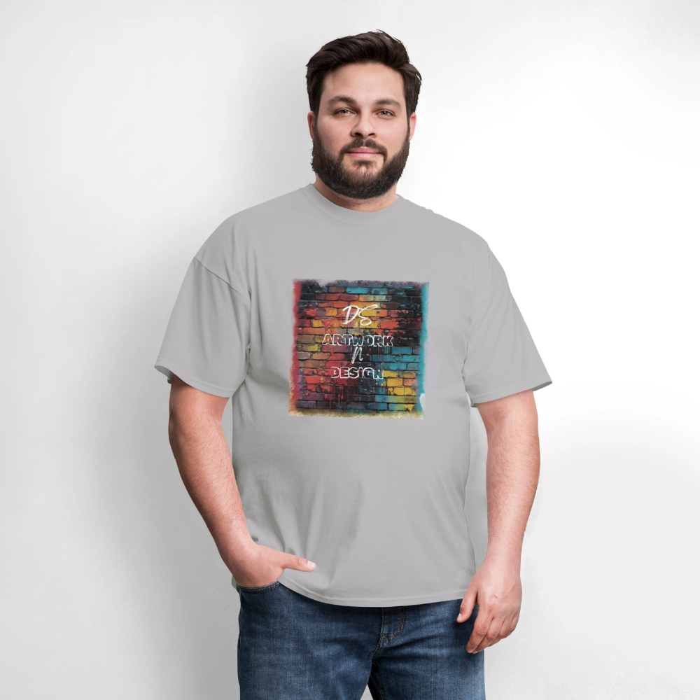 Brick Wall Artwork - Men's Tee - gravel