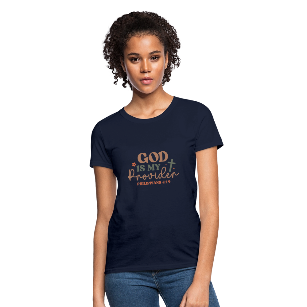 God my Provider - Women's T-Shirt - navy