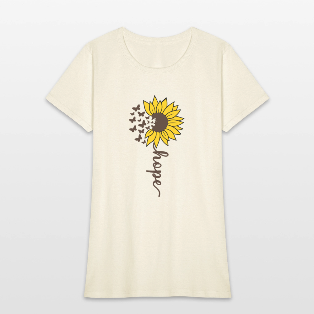 Sunflower of Hope - floral Women's T-Shirt - off white