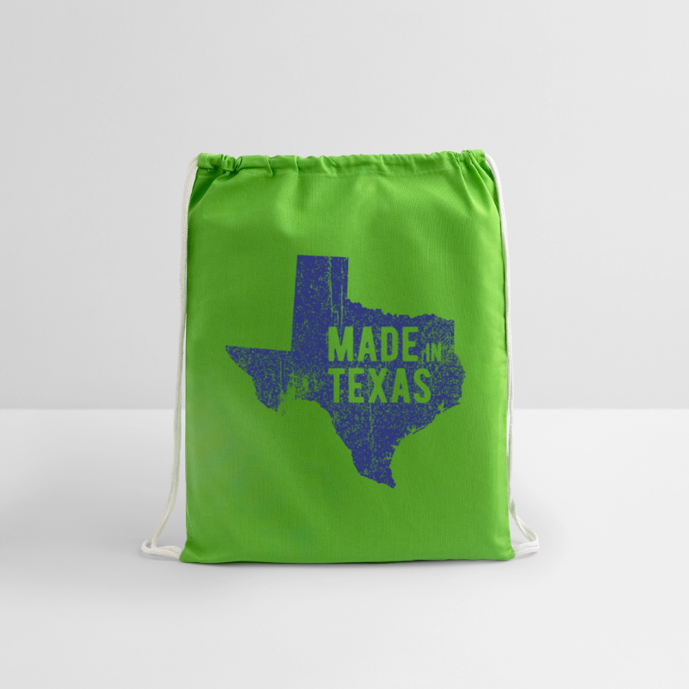Made in Texas - Cotton Drawstring Bag - clover