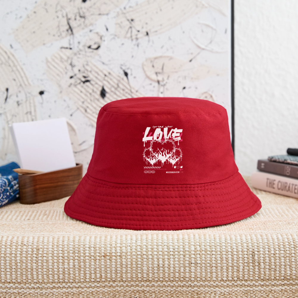Spread Your Love - Kid's Bucket Hat - red