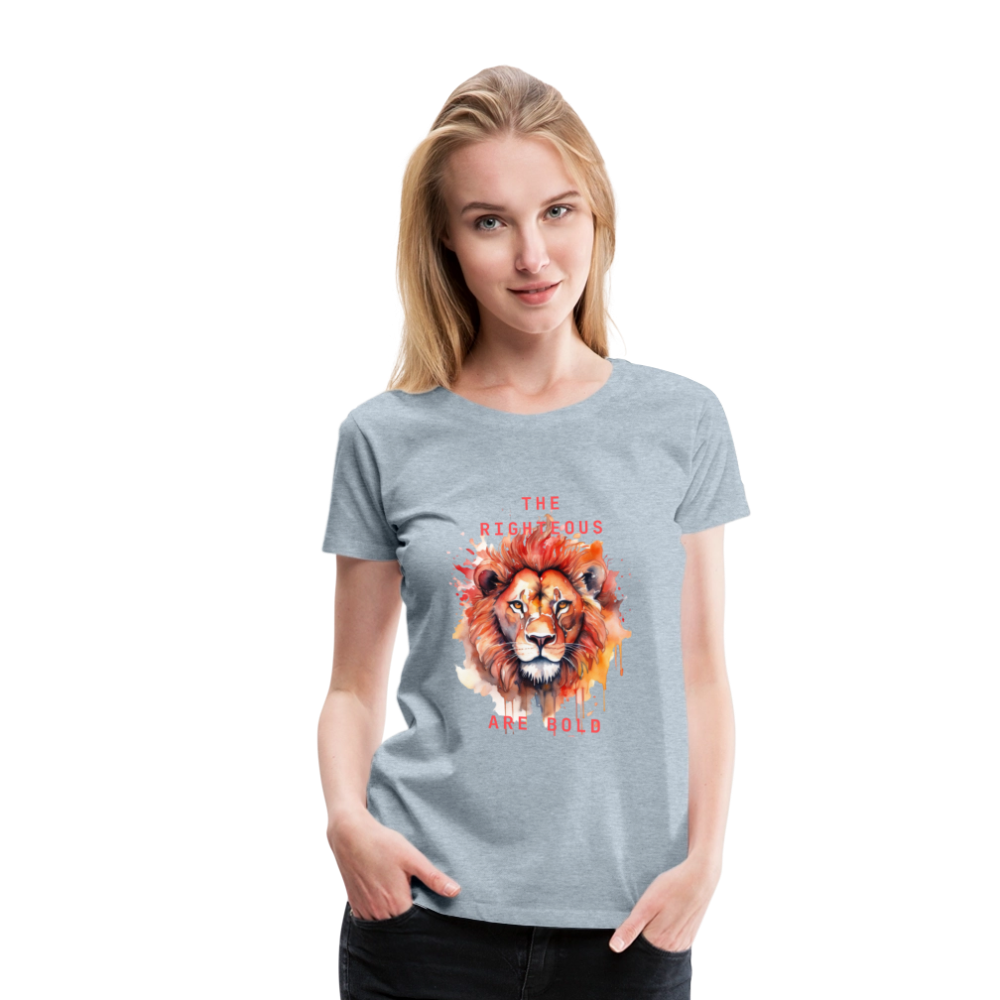 Bold Lion - Women’s T-Shirt - heather ice blue
