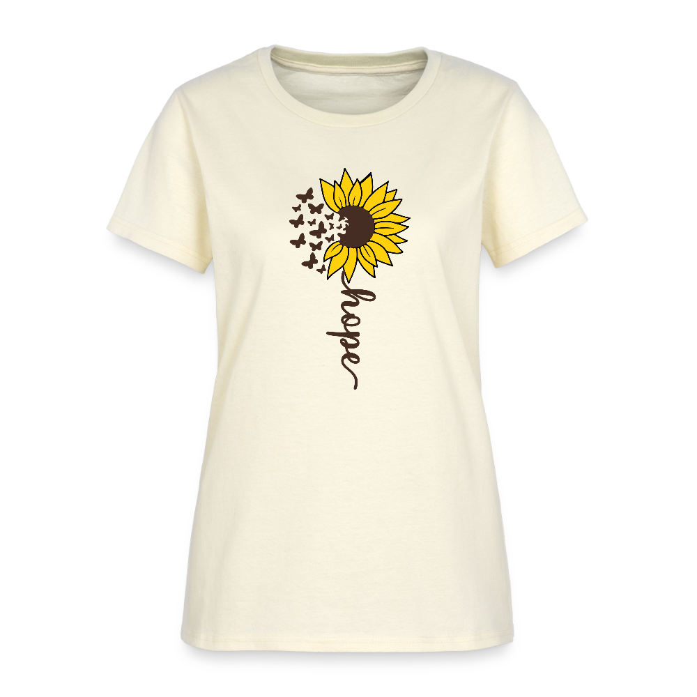 Sunflower of Hope - floral Women's T-Shirt - off white