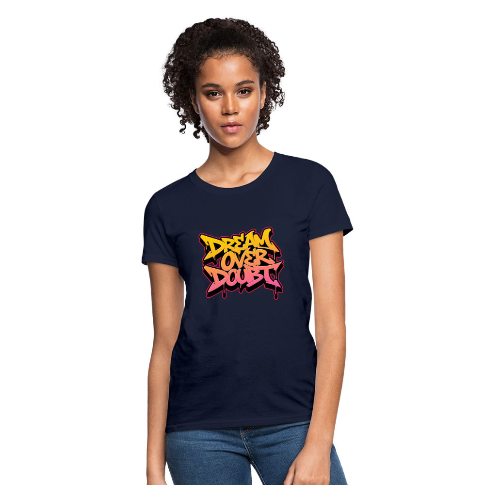 Dream over Doubt - Women's T-Shirt - navy