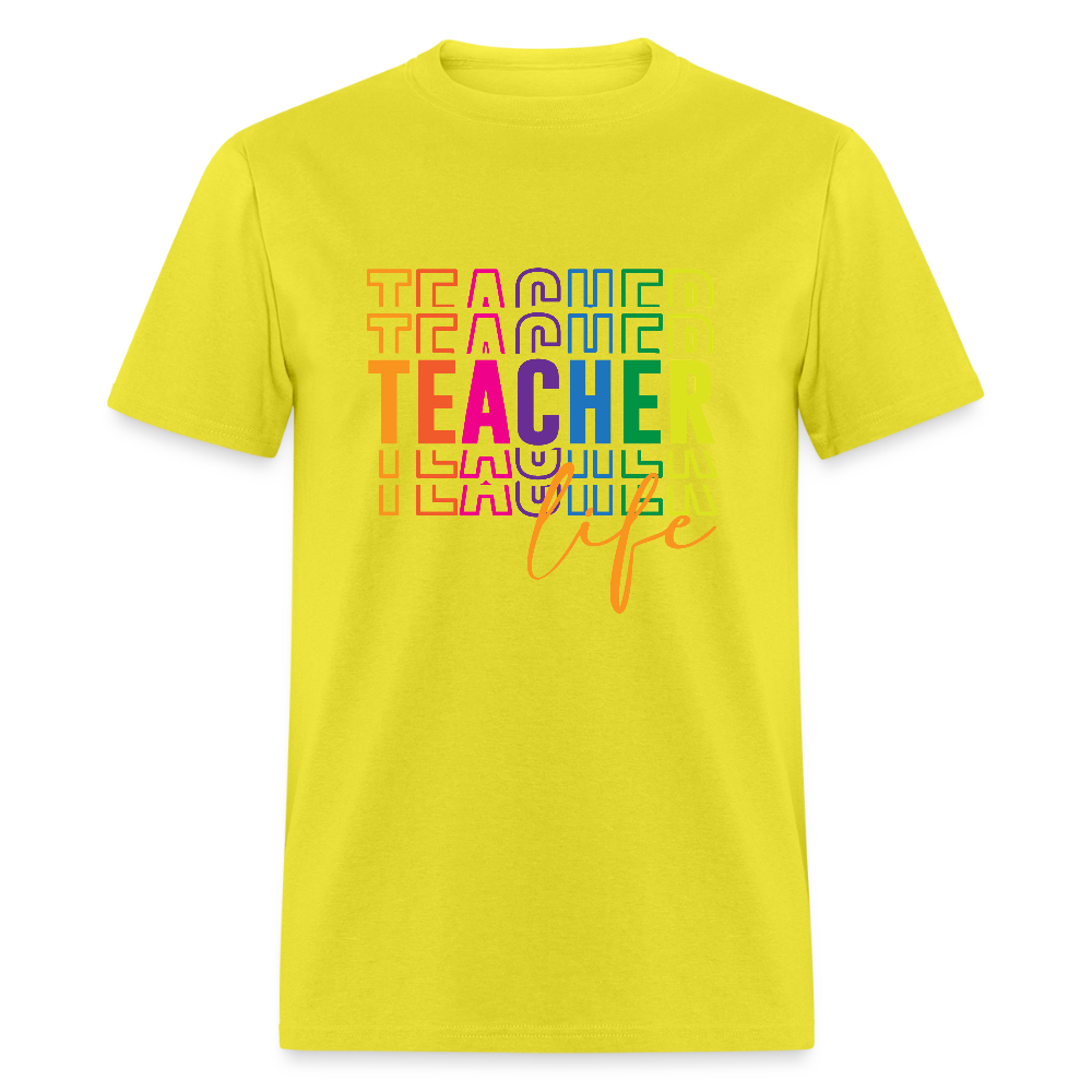 Teacher Life - T-Shirt - yellow