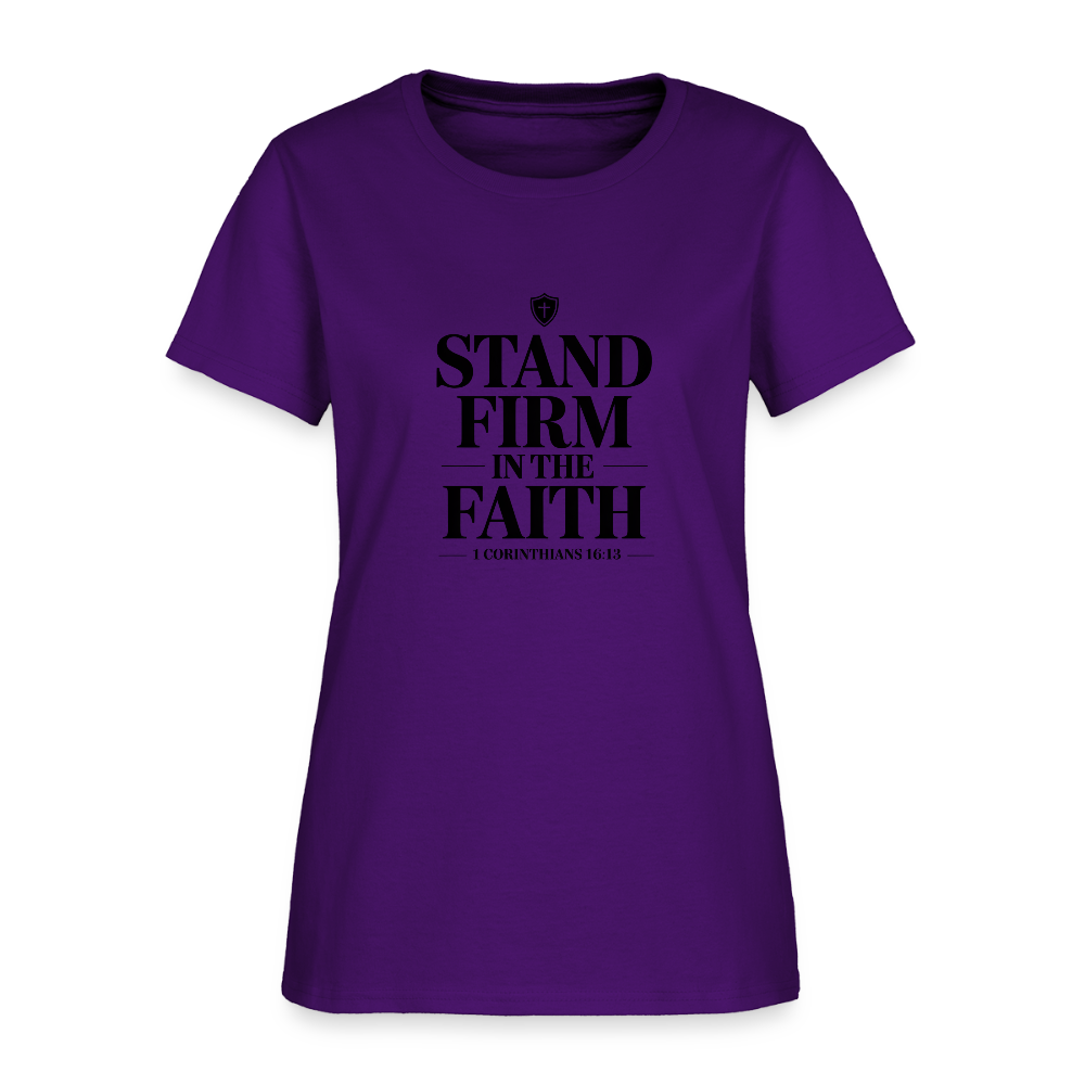 Stand Firm - women's t-shirt - purple