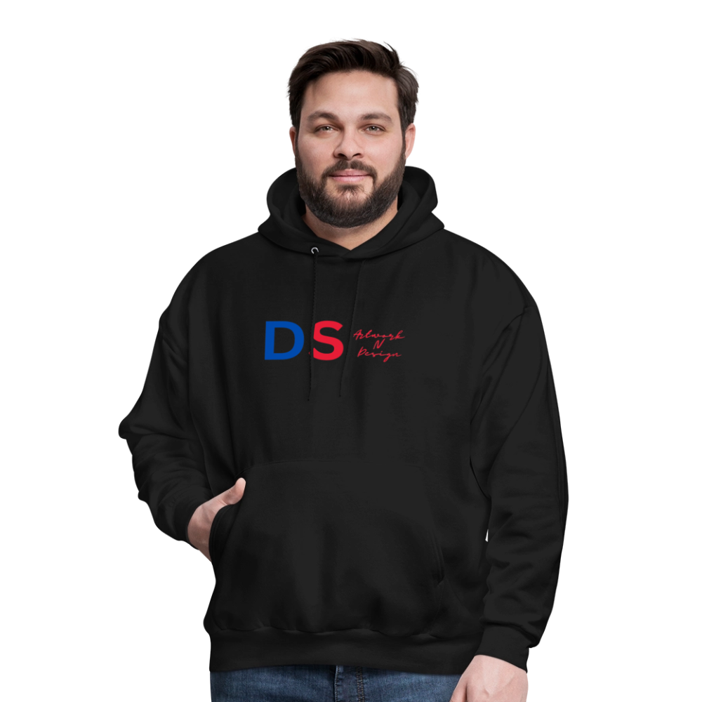 DS Artwork N Design - Men's Hoodie red and blue - black