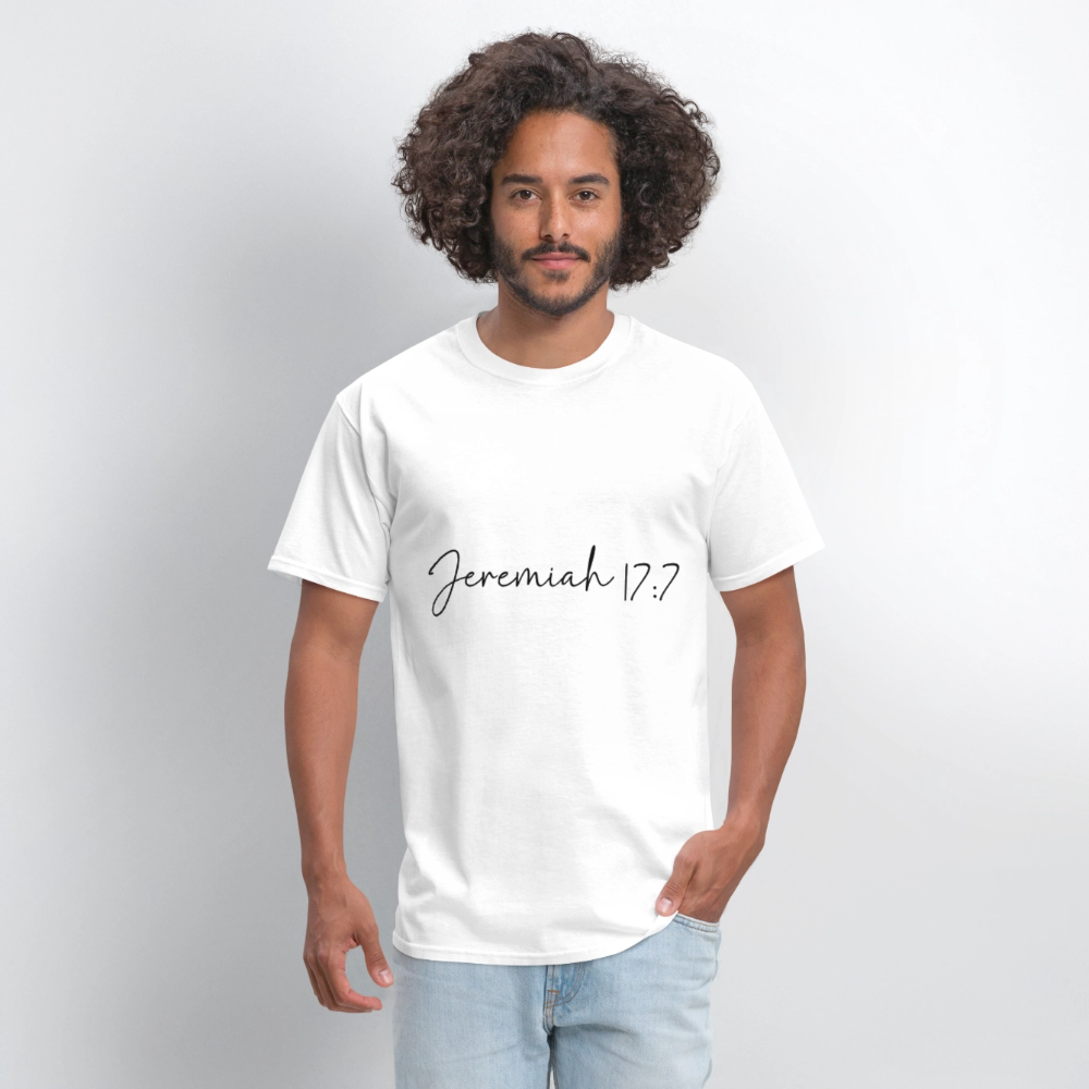 Jeremiah 17:7 - men's t-shirt - white