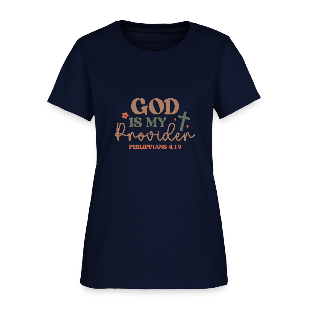 God my Provider - Women's T-Shirt - navy