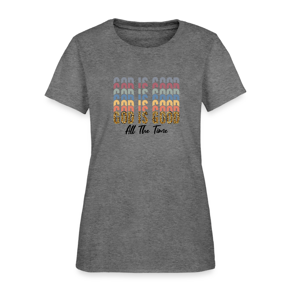 Good is God - Colorful Women's short Sleeve T-Shirt - graphite heather
