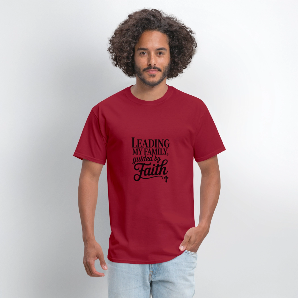 Leading Strong - men's t-shirt - dark red