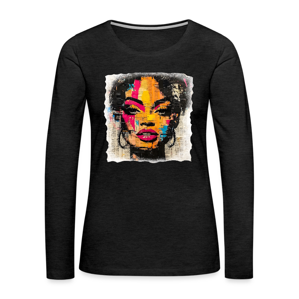 Pop Culture Women-2- Long Sleeve T-Shirt - charcoal grey