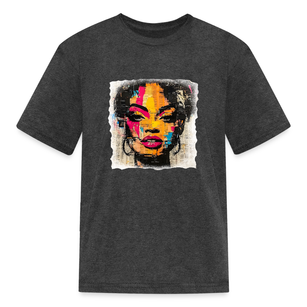 Pop Culture Woman 2 - Kids' T-Shirt - heather black