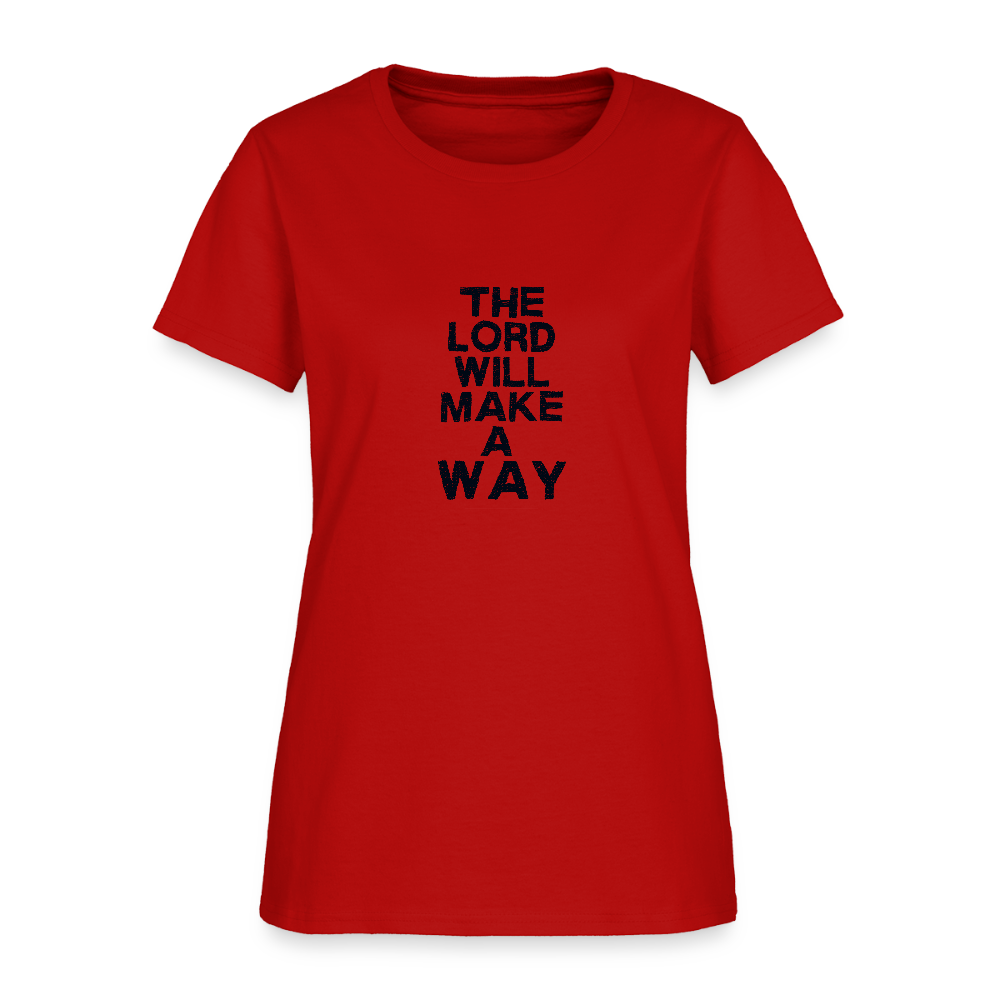 The Lord will make a way - Women's T-Shirt - red