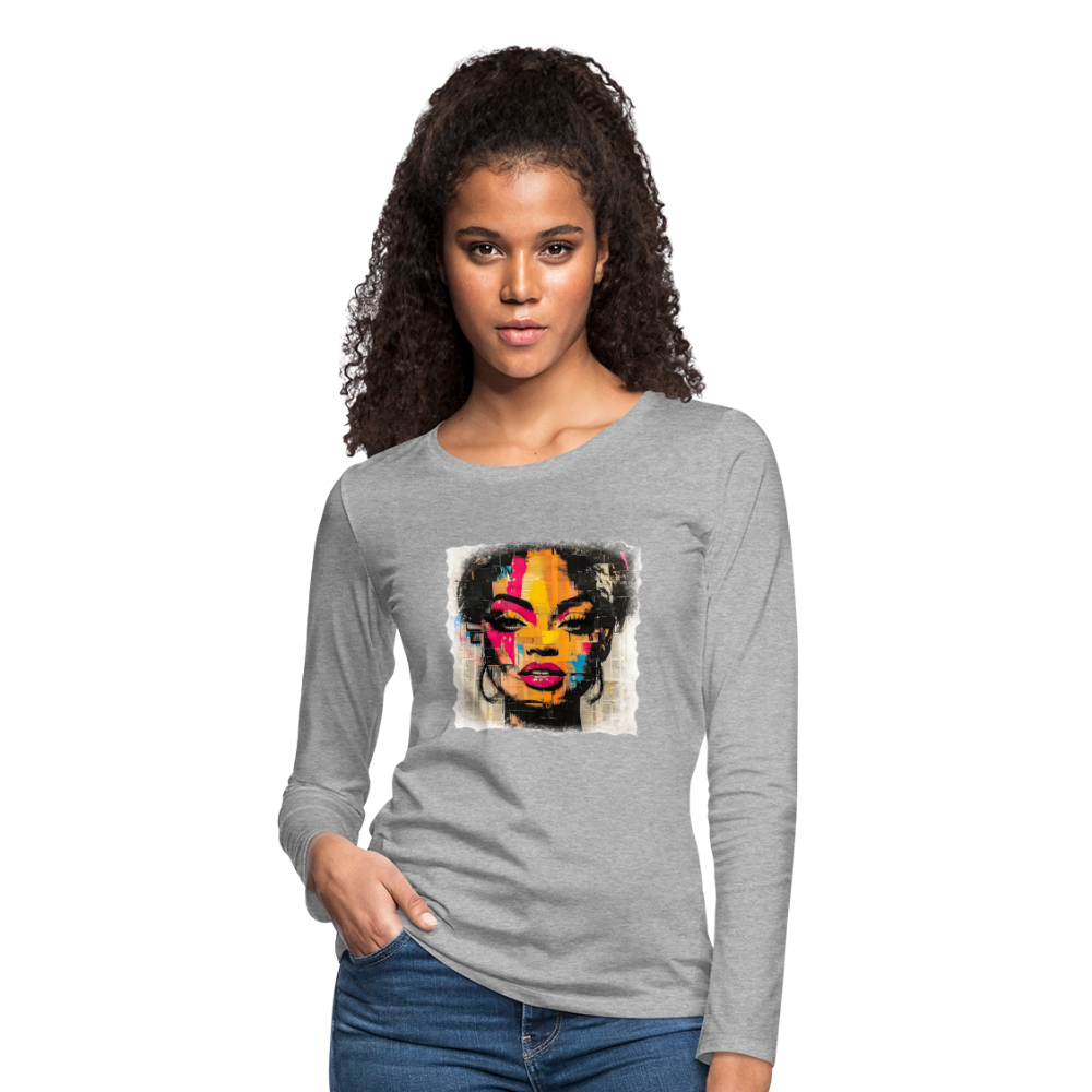 Pop Culture Women-2- Long Sleeve T-Shirt - heather gray