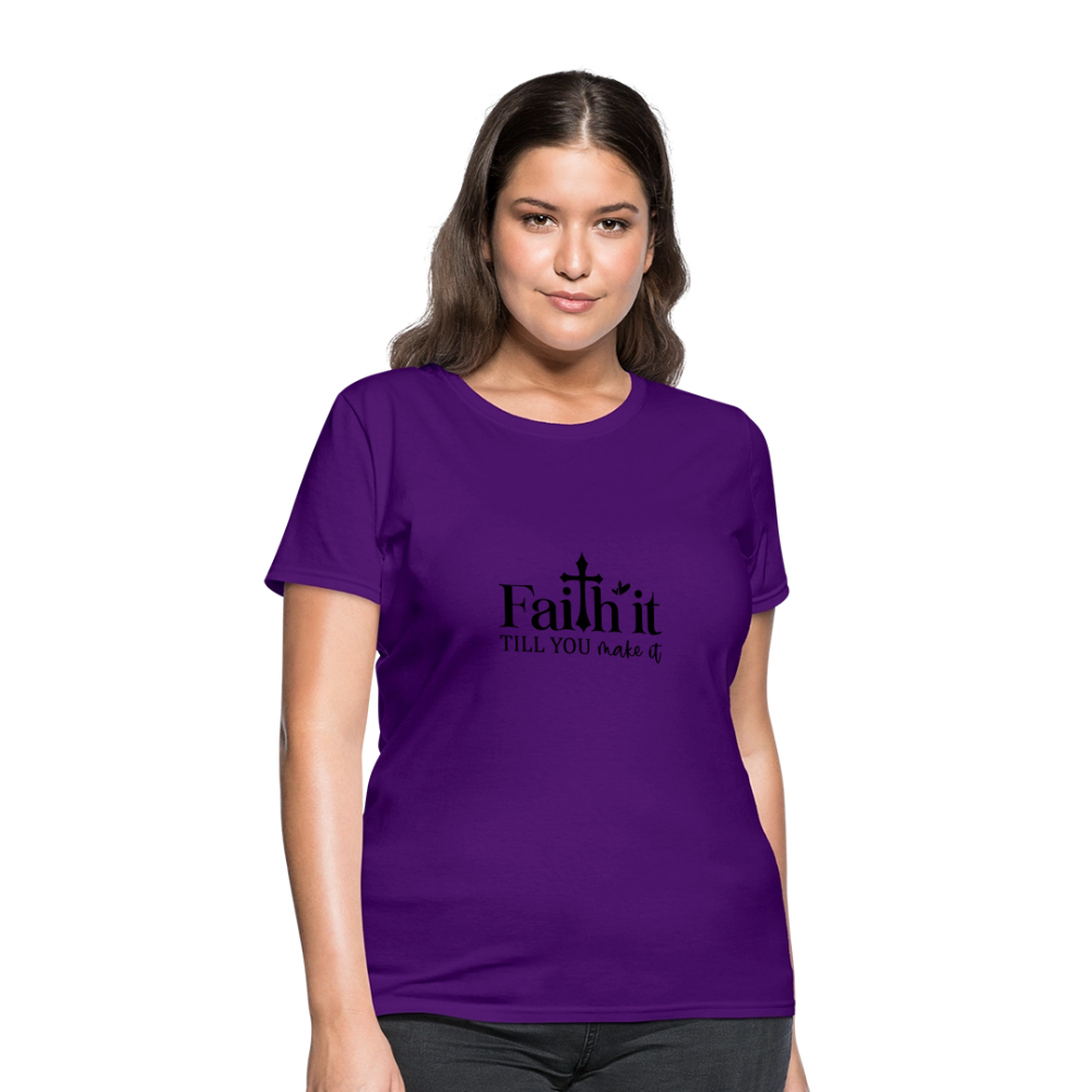 Have Faith - Women's T-Shirt - purple