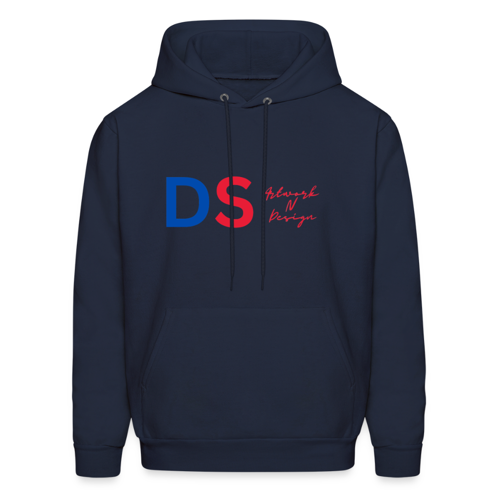DS Artwork N Design - Men's Hoodie red and blue - navy