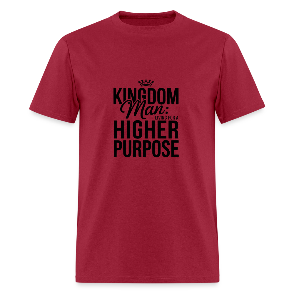 Kingdom man - men's t-shirt - dark red