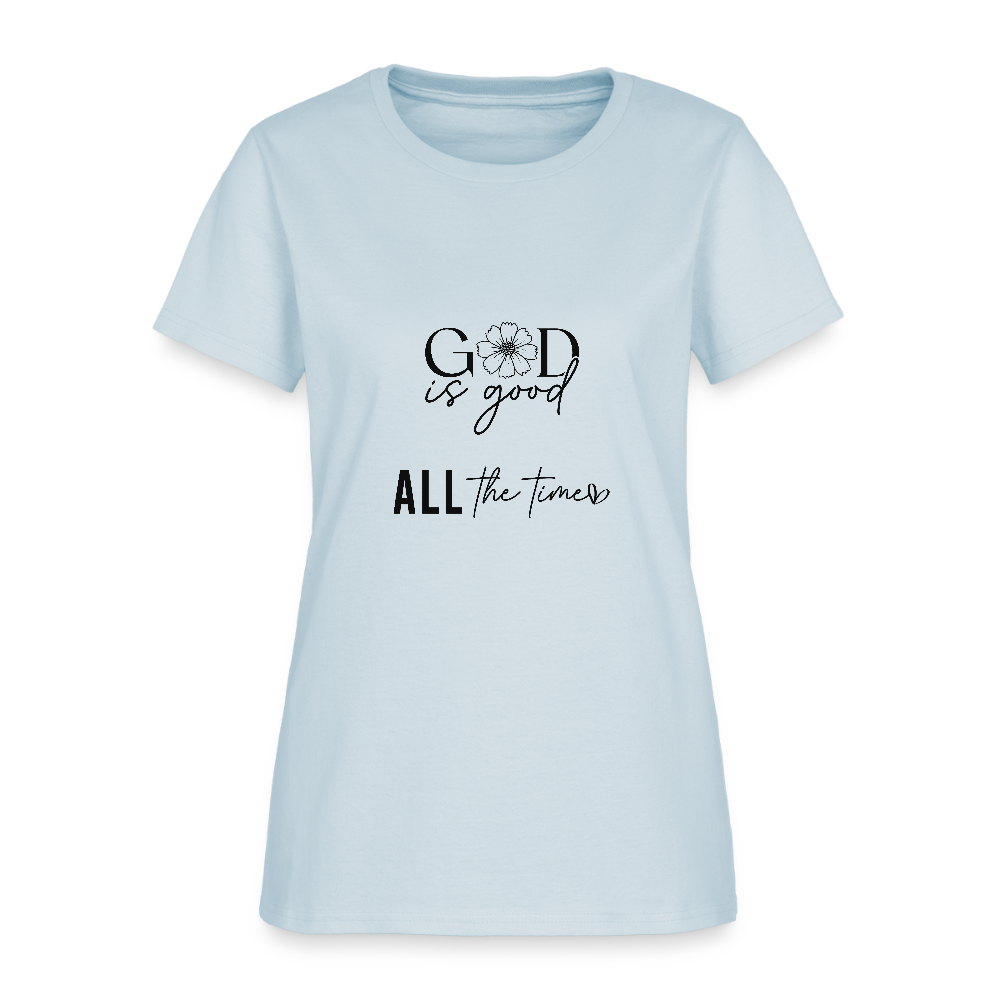 God is Good-Women's short Sleeve T-Shirt - light blue