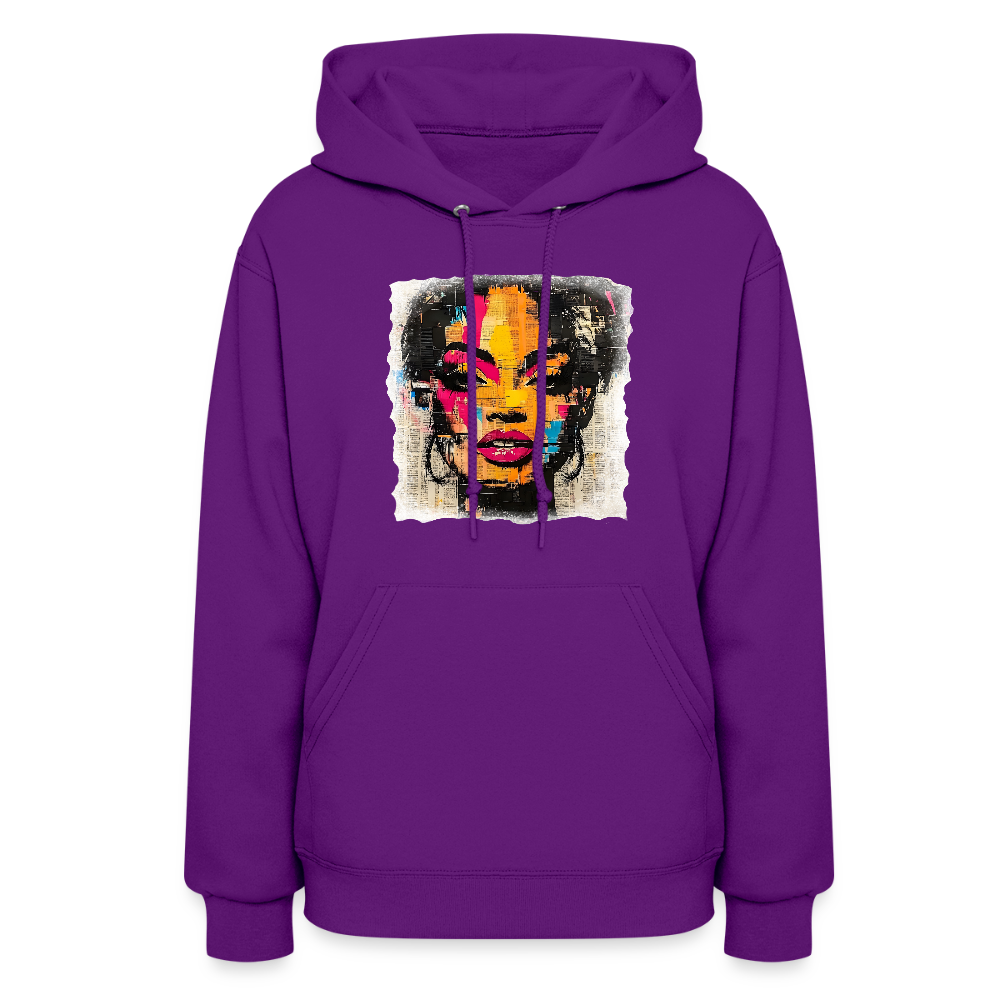 Pop Culture Woman 2 - Women's Hoodie - purple
