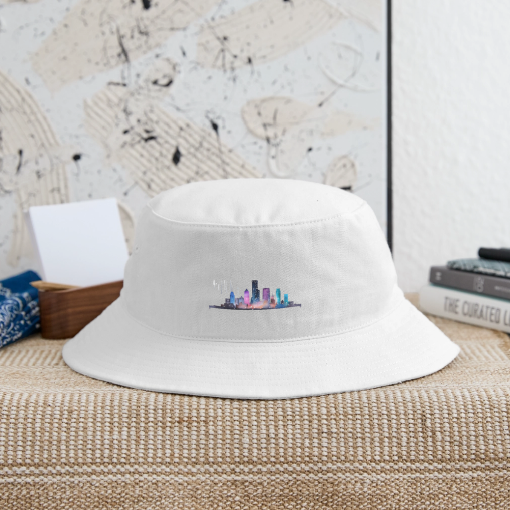 H-town Skyline - Bucket Hat - white