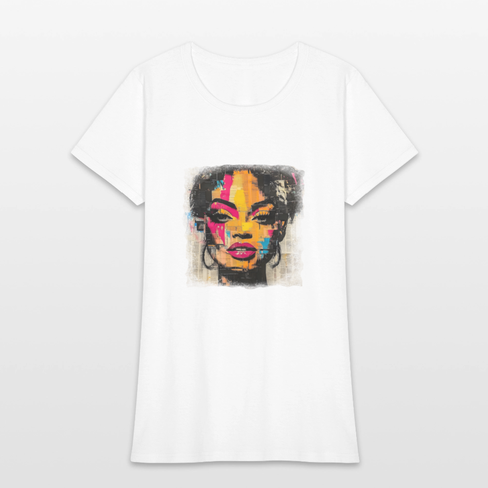 Pop Culture Woman 2- Short Sleeve T-Shirt - white