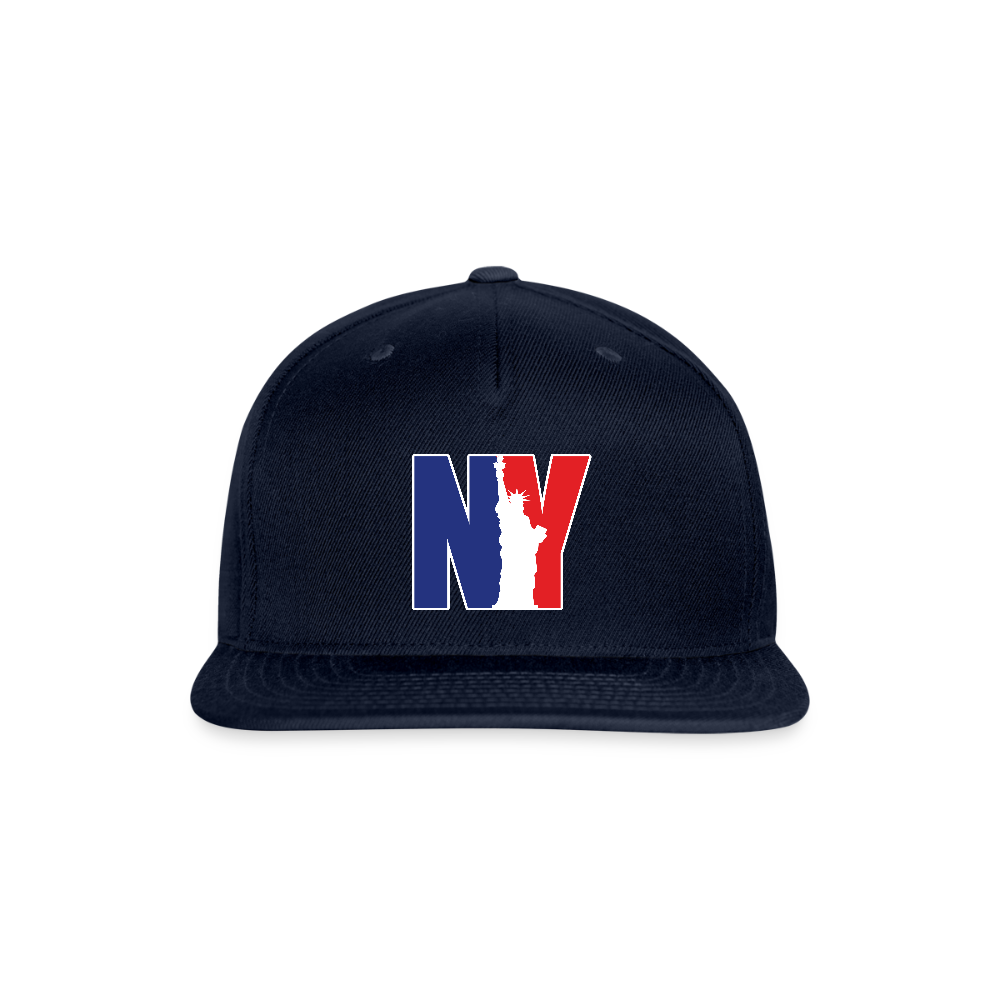 NY - Snapback Baseball Cap - navy