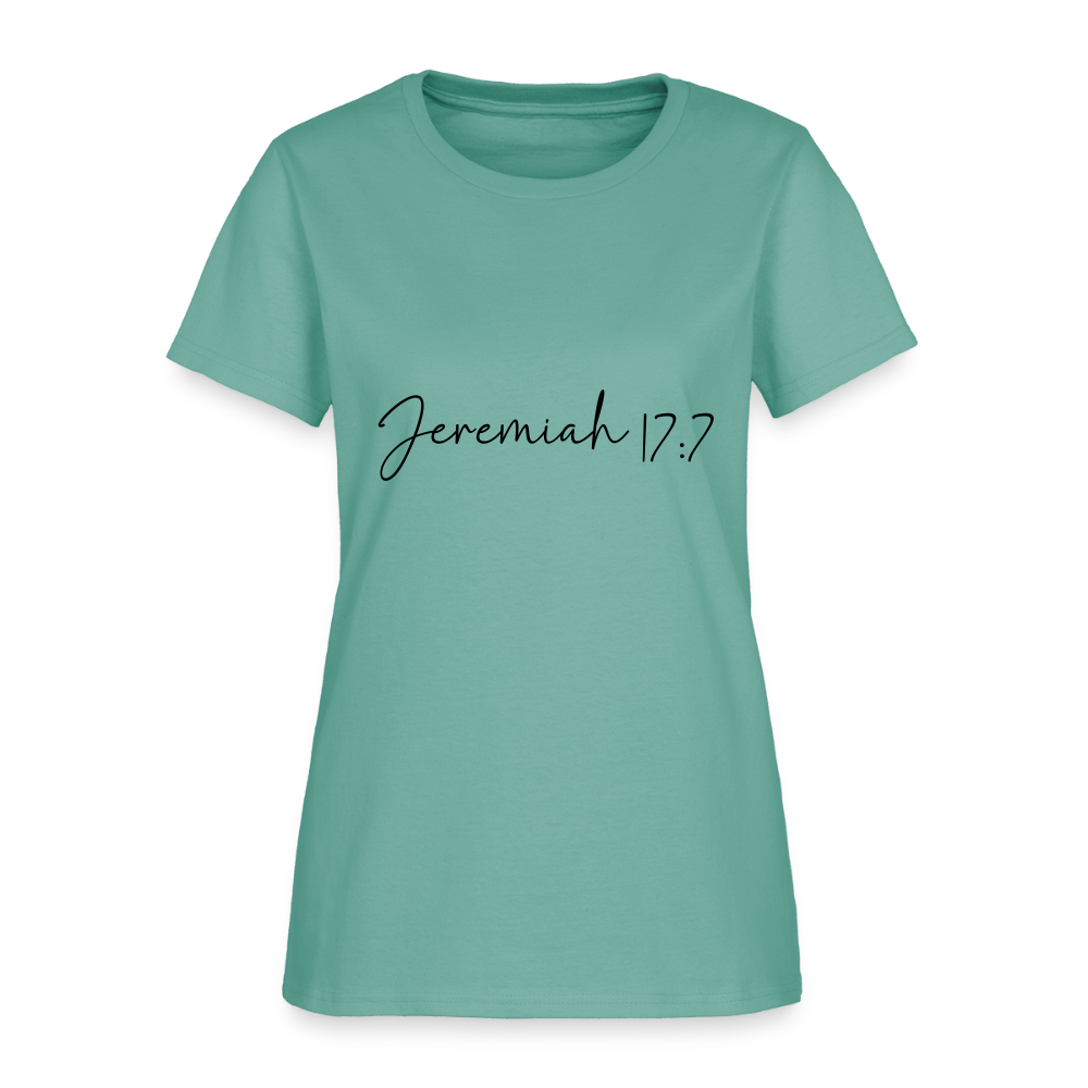 Jeremiah 17:7 - Women's T-Shirt - aquatic