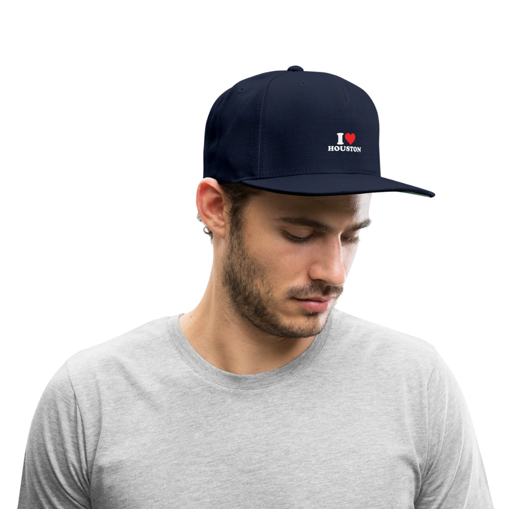 I Love Houston - Snapback Cap - navy