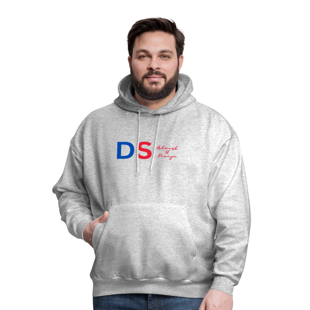 DS Artwork N Design - Men's Hoodie red and blue - heather gray
