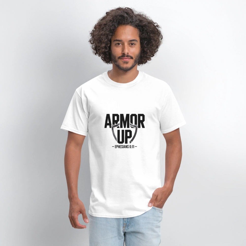 Armor Up - men's t-shirt - white