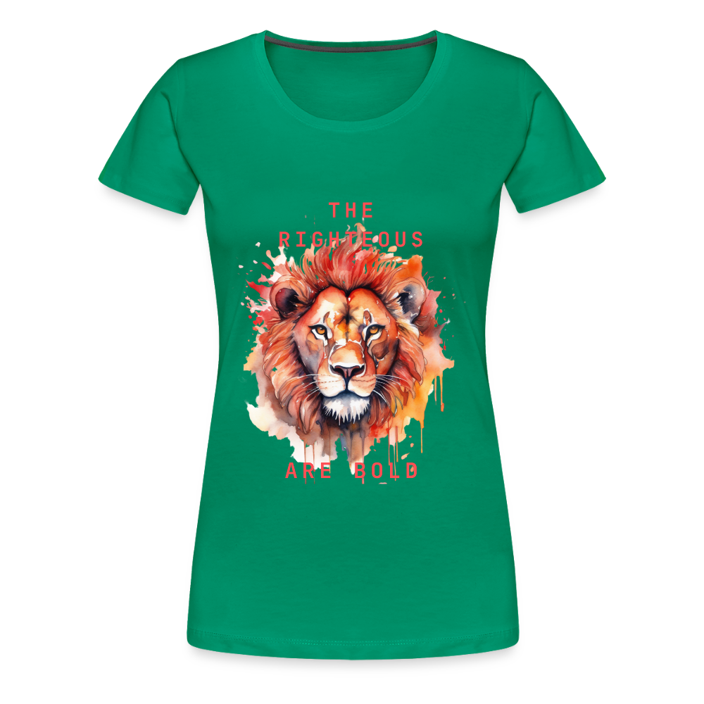 Bold Lion - Women’s T-Shirt - kelly green