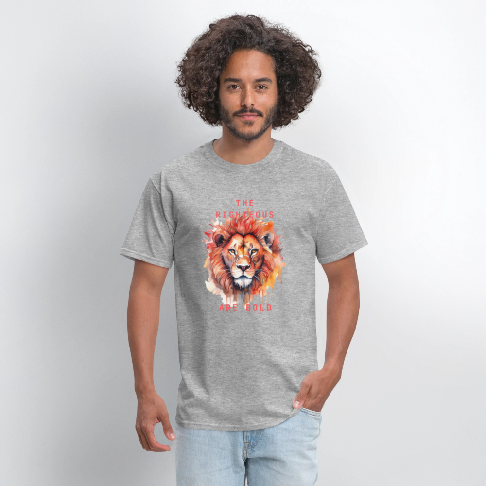 Bold Lion - Men's T-Shirt - heather gray