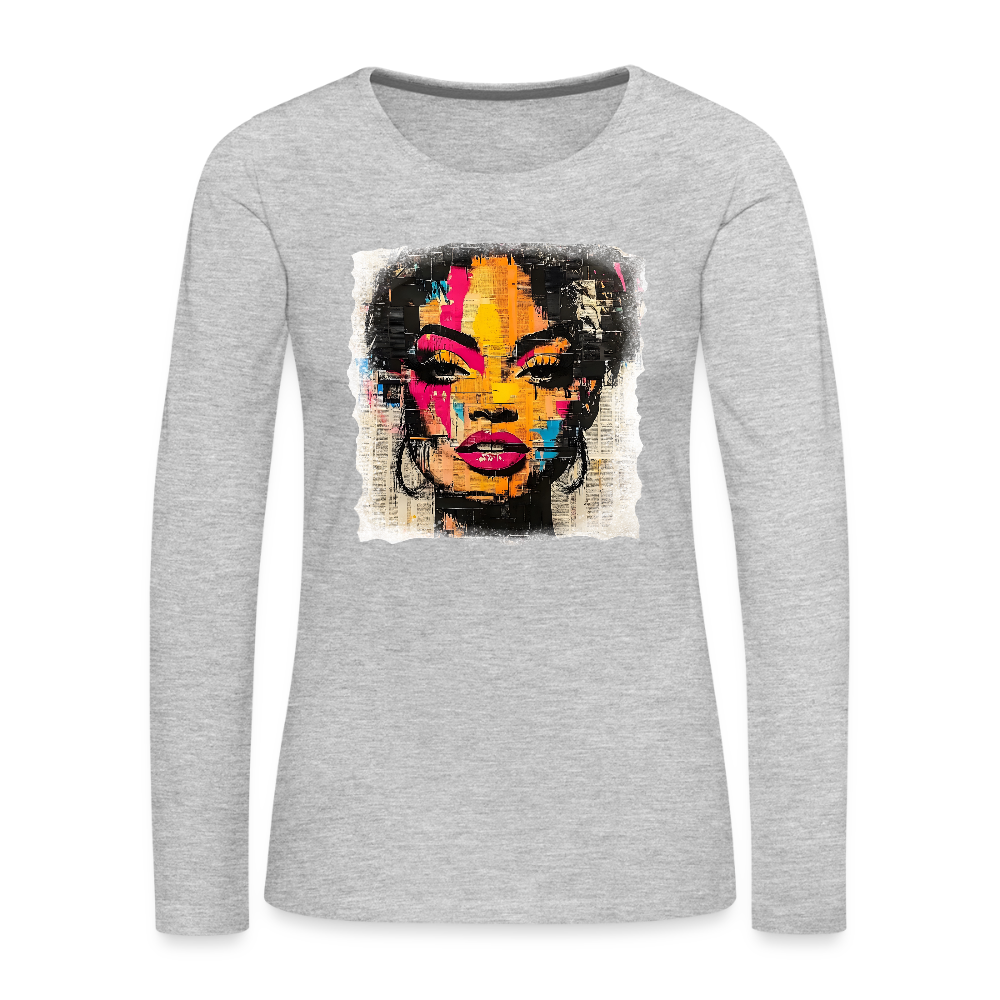 Pop Culture Women-2- Long Sleeve T-Shirt - heather gray