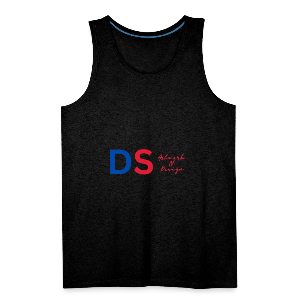 DS blue and red - Men’s Premium Tank - charcoal grey