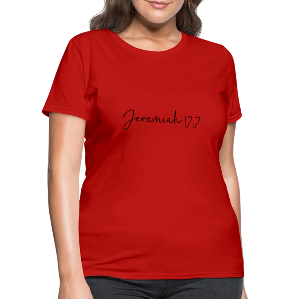Jeremiah 17:7 - Women's T-Shirt - red