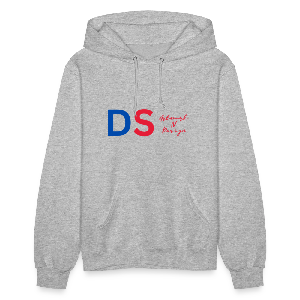 DS Artwork N Design - Women's Hoodie red and blue - heather gray