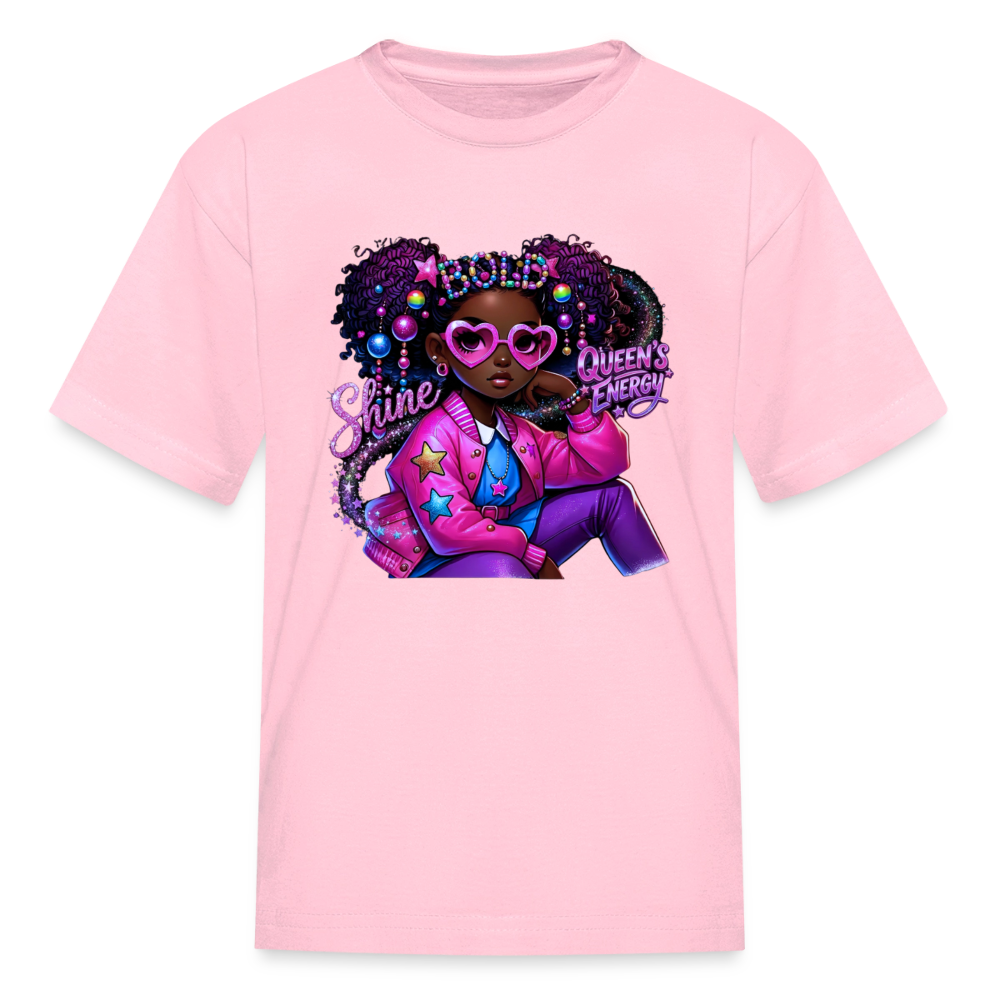 Black Girl Power - Queen's Energy Kids' T-Shirt - pink