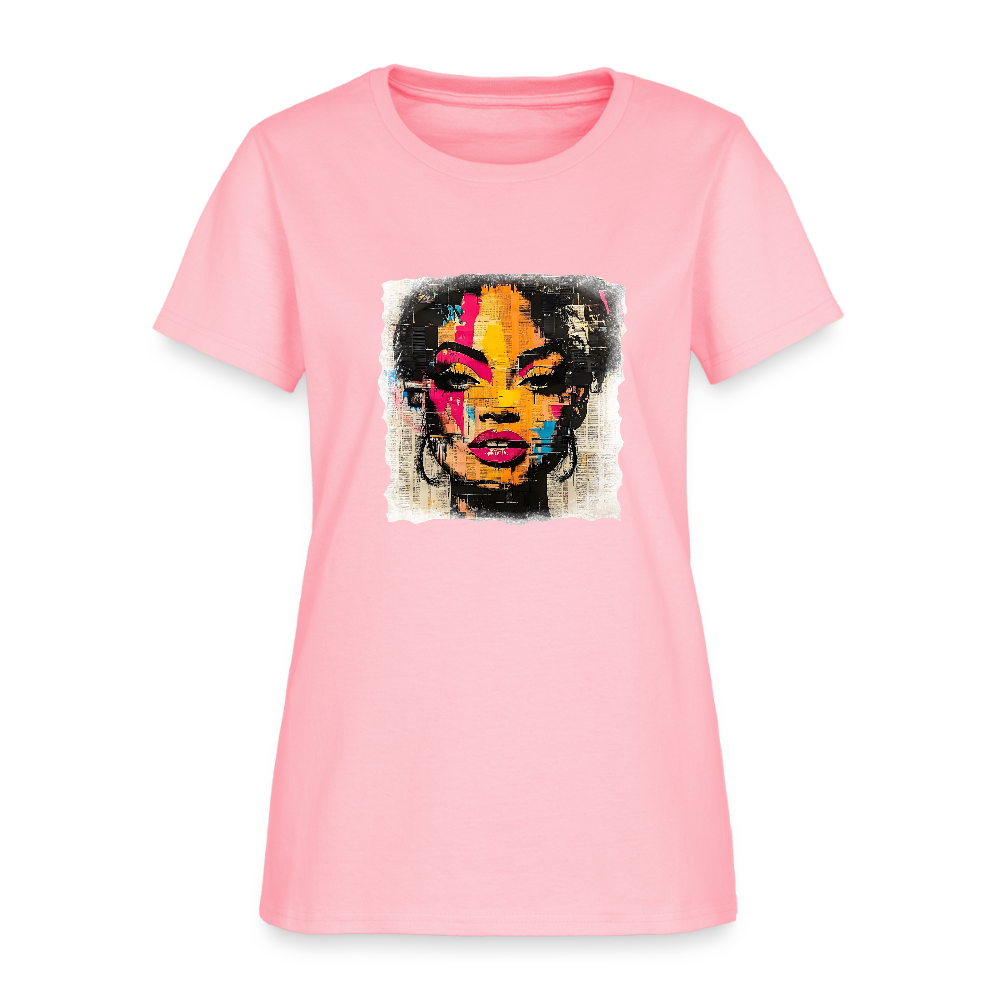 Pop Culture Woman 2- Short Sleeve T-Shirt - pink