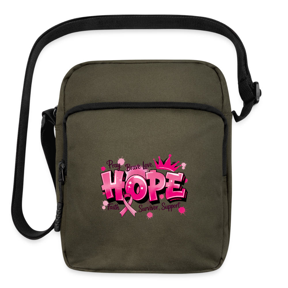 Hope - Upright Crossbody Bag - olive