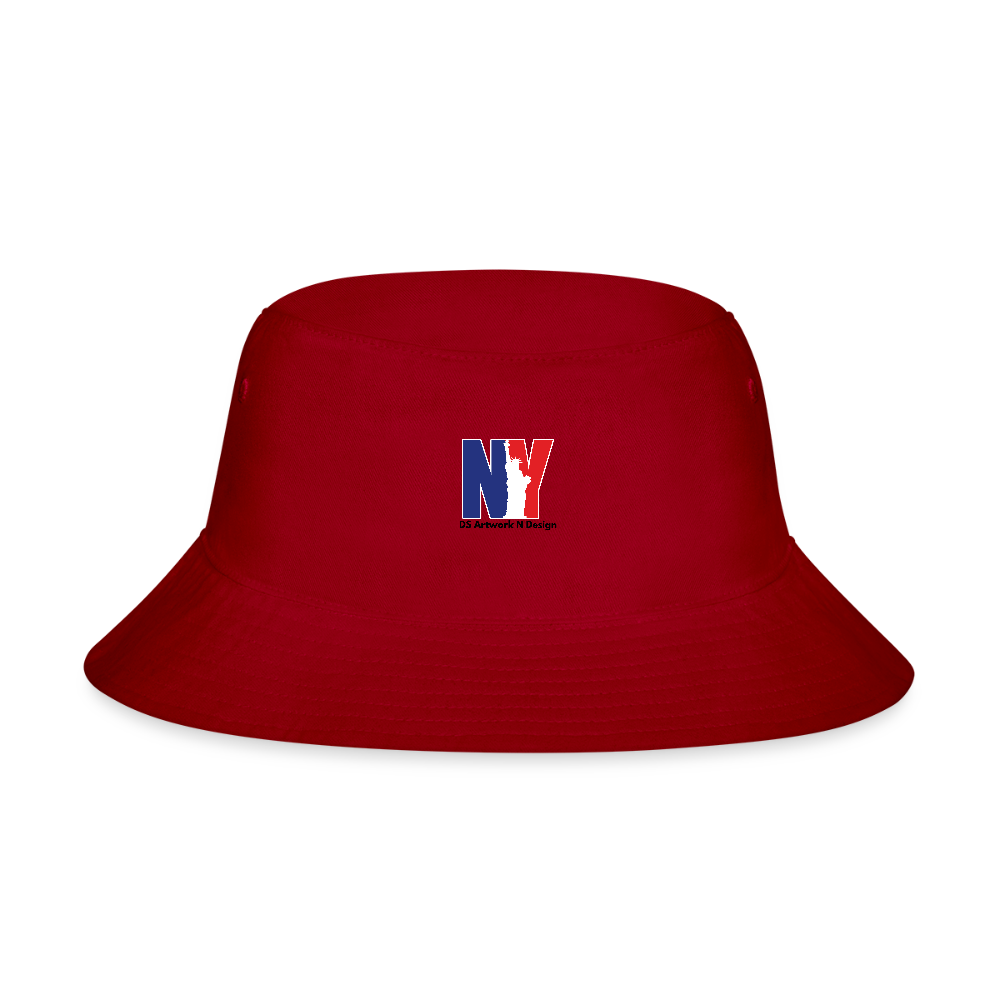 NY - Bucket Hat - red