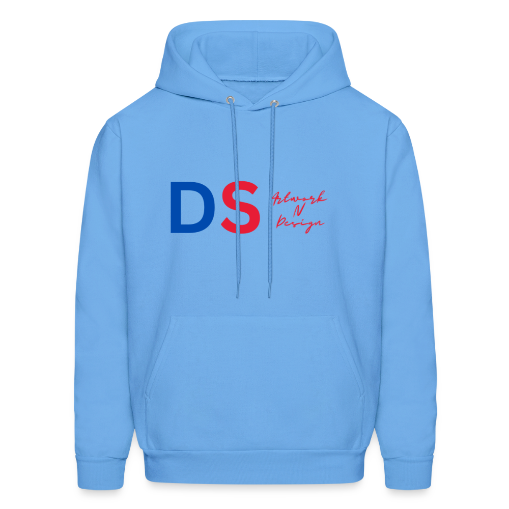 DS Artwork N Design - Men's Hoodie red and blue - carolina blue