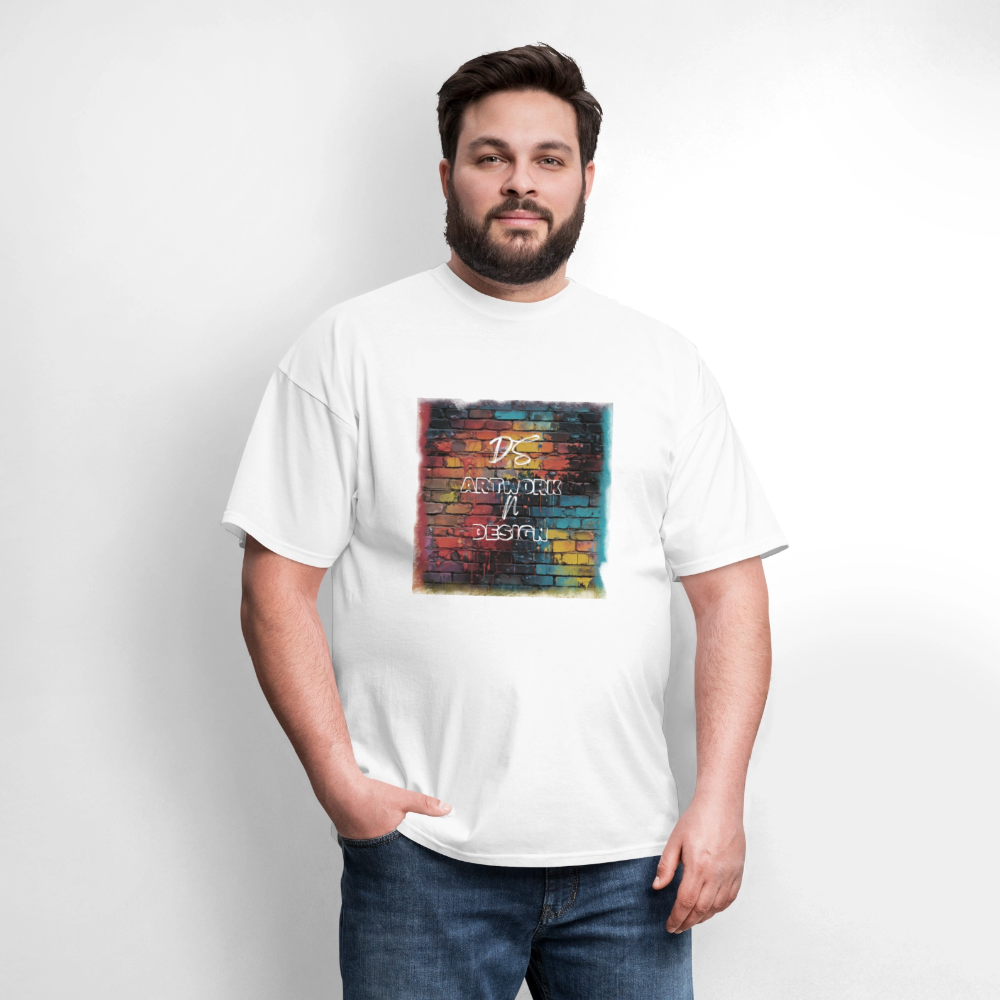 Brick Wall Artwork - Men's Tee - white