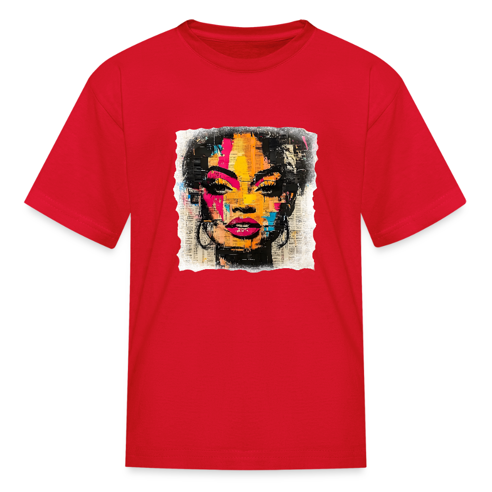 Pop Culture Woman 2 - Kids' T-Shirt - red