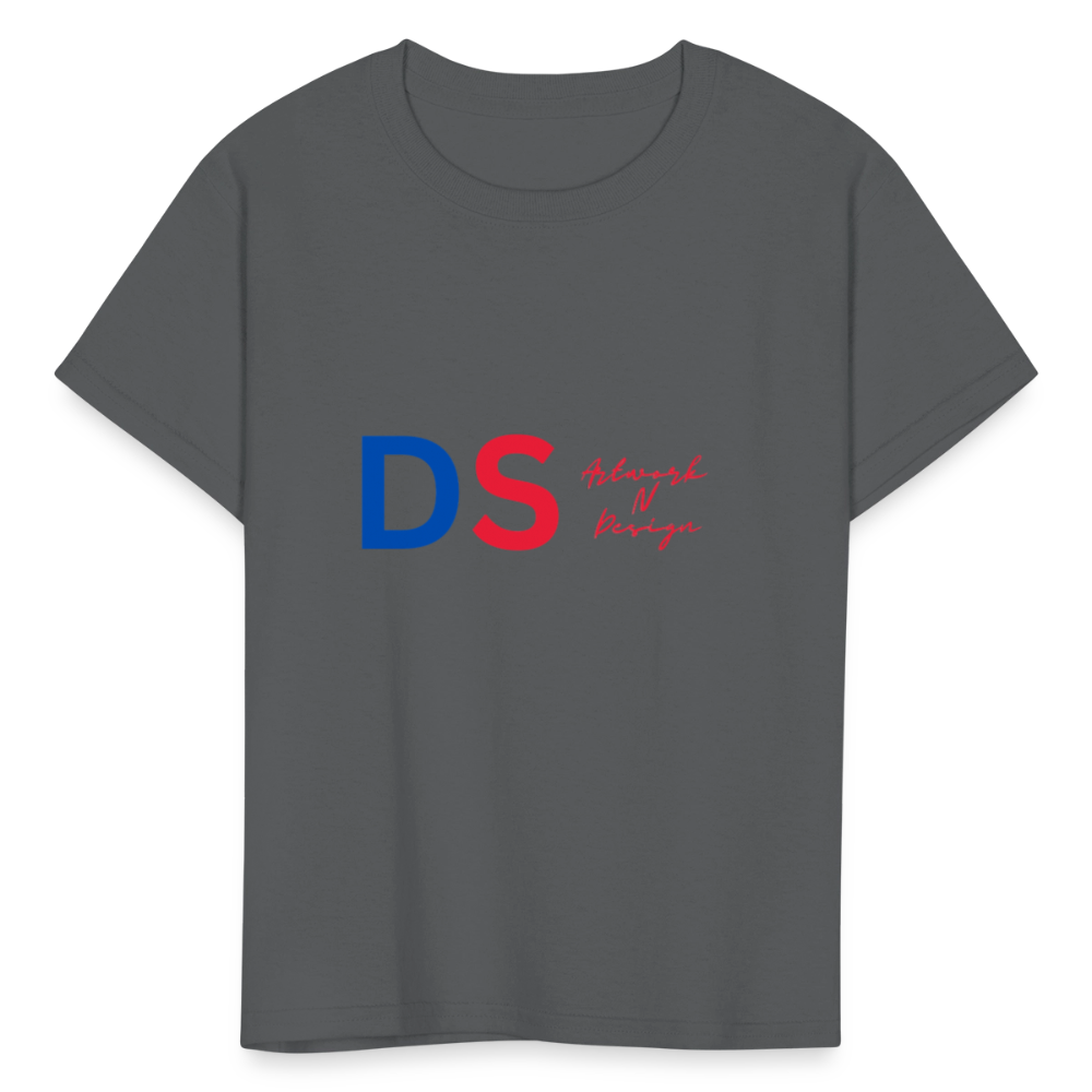 DS Artwork N Design - Kids' T-Shirt red and blue - charcoal