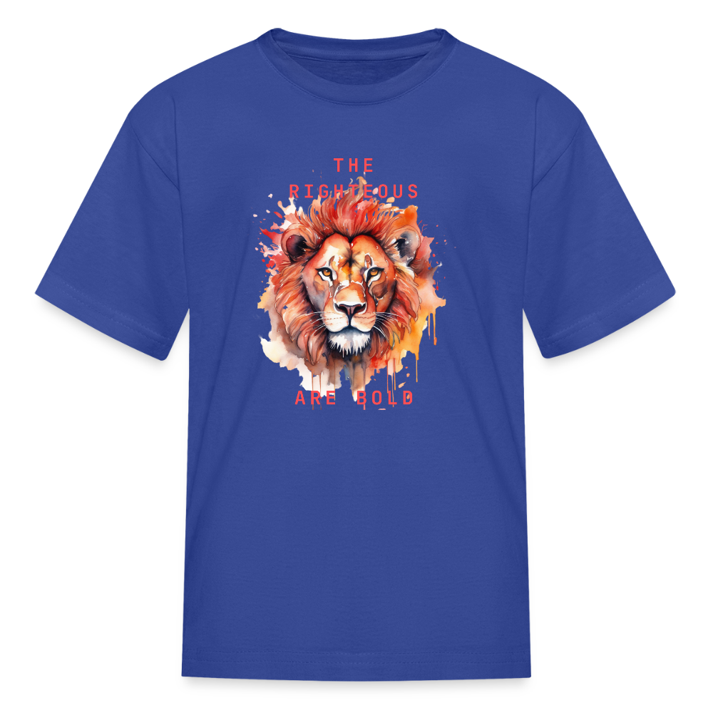 Bold Lion - Kids T-Shirt - royal blue